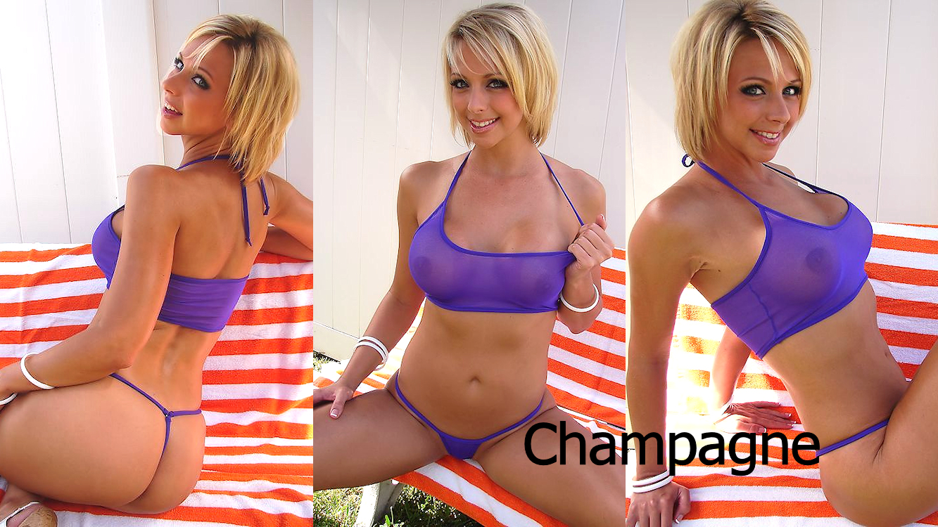 Champagne Micro Bikini