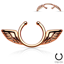 Angel Wings Non Piercing Nipple Ring Set #2