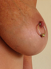 Gold Exotic Nipple Ring Set #2